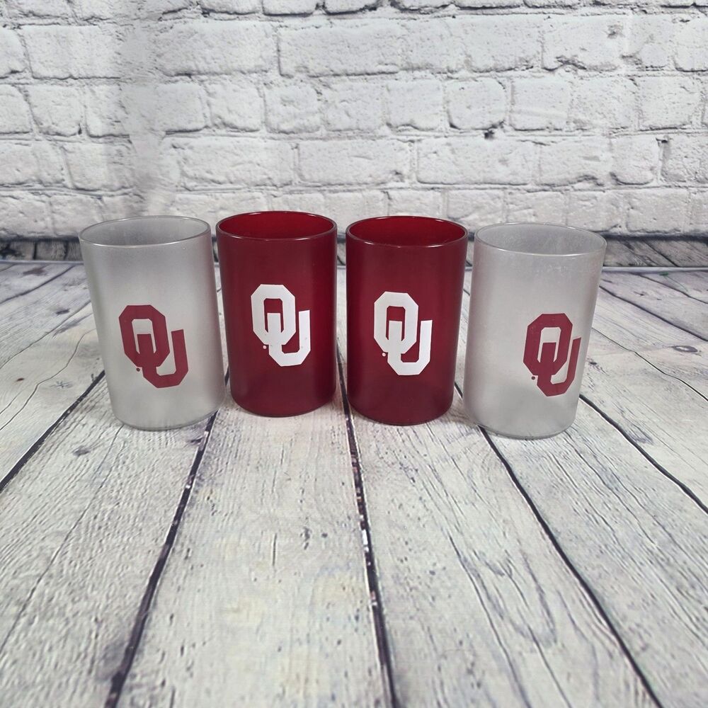 Oklahoma Sooners 5 oz Tumbler Set Of 4